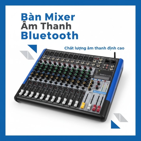 MIXER ANALOG 12 KÊNH CÓ BLUETOOTH & EFFECT, AD-12L