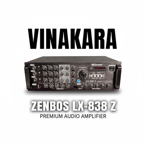 Amply Karaoke Bluetooth Công Suất Lớn 800W Zenbos LX-838Z