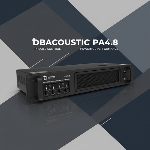 Cục đẩy công suất 4 kênh DBacoustic PA4.8 Premium , 800W x 4 kênh