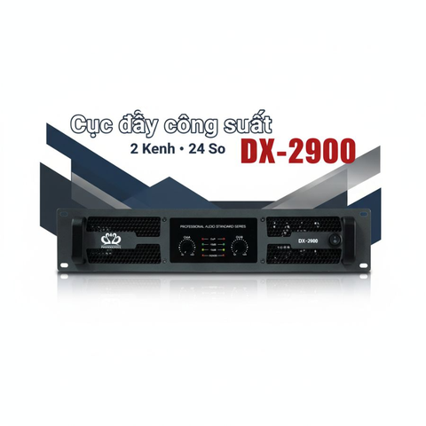 Cục đẩy công suất 2 kênh DX-2900 ,Công suất 800w/1CH