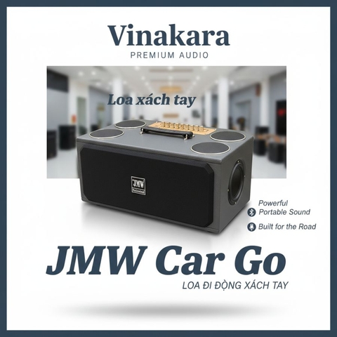 Loa xách tay JMW Car Go, kèm 2 mic UHF