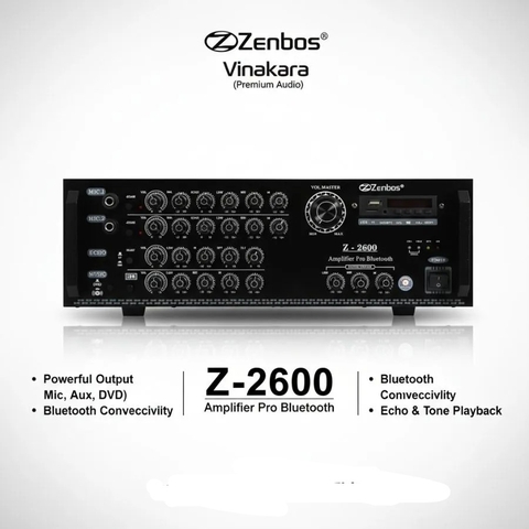 Amply Karaoke Zenbos Z-2600 Chính hãng