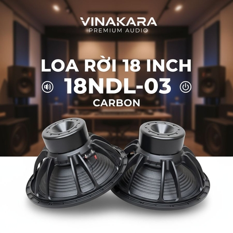 Loa bass rời 50 từ neo coil 125 ASH-18N125 - màng cacbon