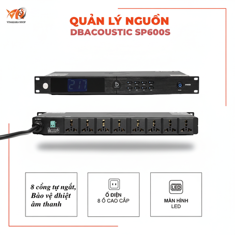 Quản Lý Nguồn Db acoustic SP600S – Chống Sụt Áp, Tiết Kiệm Điện, Bảo Vệ