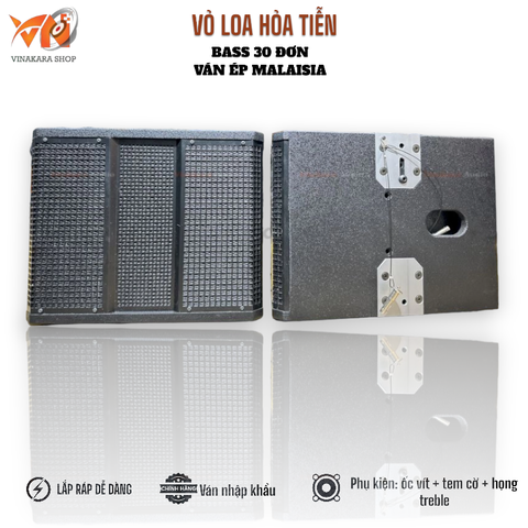 Vỏ loa hỏa tiễn 30 3 tấc đơn VF30-HTD, ván ép