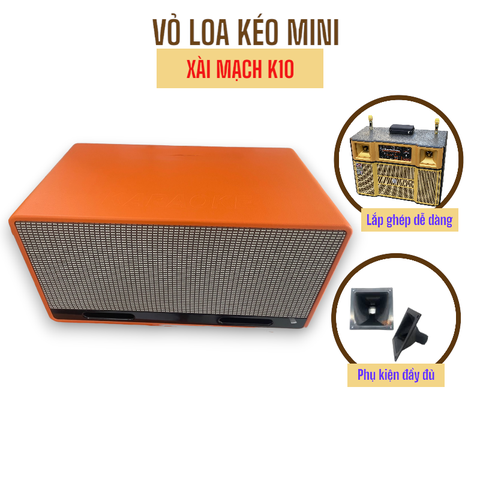 Vỏ loa kéo xách tay VLXT220, 20 2 tấc đôi, K10