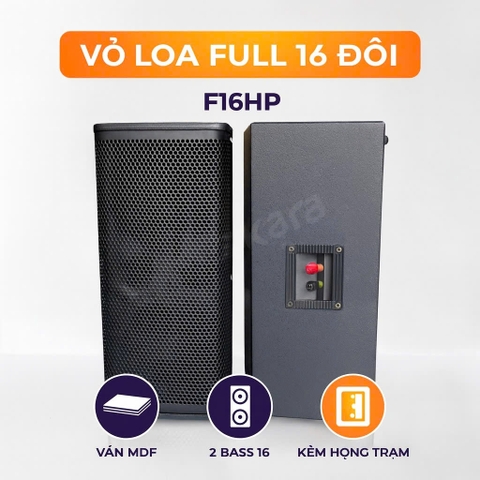 Vỏ loa full 16 đôi F16HP ,2 Bass 2 treble ,trạm nhựa,Tặng phụ kiện