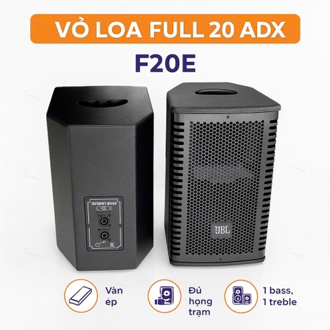Vỏ loa full 20 ADX F20E 2 tấc, 20cm ADX F20E, 2 đường tiếng
