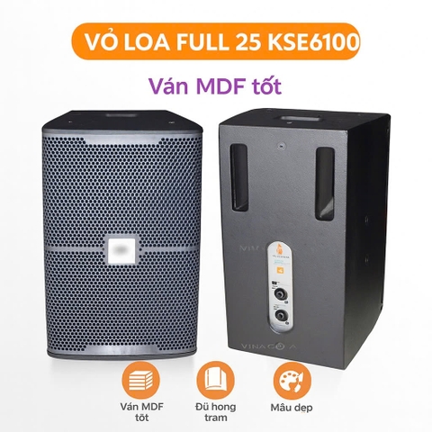 Vỏ loa full 25 2,5 tấc KSE6100