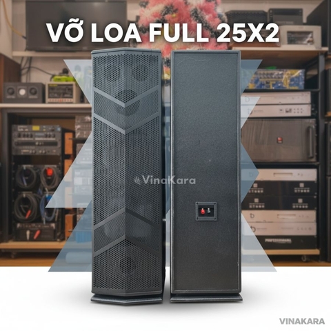 Vỏ Loa Full 25 đôi 2,5 Tấc Đôi Kiểu Đứng, DH-V2502