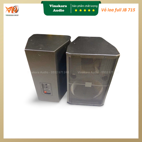 Vỏ loa full JB 715, ván ép, tay sắt 4 tấc