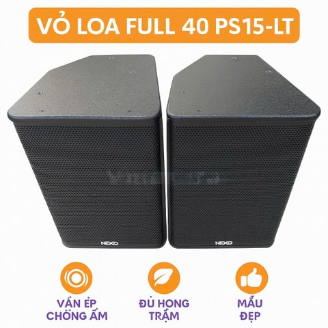 Vỏ Loa Full 40 Đơn Nexo 40, 4 Tấc, Ván Ép PS15-LT