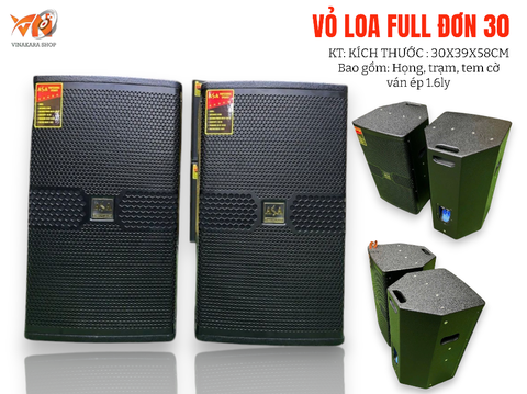 Vỏ thùng loa full đơn 30 3 tấc, ván ép