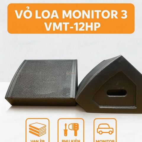 Vỏ loa monitor 30 VMT-12HP - đồng trục 3 tấc ,Ván ép cao cấp