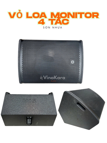 Vỏ loa monitor 4 tấc sử dụng bass đồng trục sơn nhựa cao cấp,Tặng kèm phụ kiện