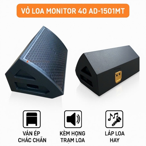 Vỏ loa monitor 40 AD1501-MT bass 40cm, ván ép chắc chắn