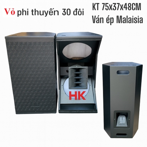 Vỏ loa phi thuyền 30 đôi 3 tấc đôi, ván ép Malaisia, lưới vuông, lưới nhện |VPT1202