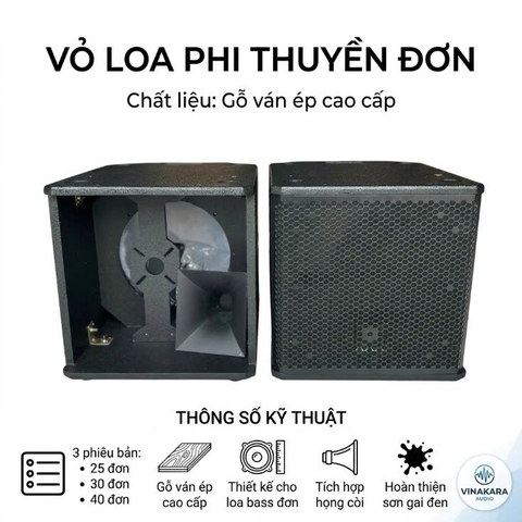 Vỏ loa Phi thuyền đơn PT15-01 - Phân loại