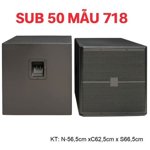 Vỏ sub hơi 5 tấc, 50cm, ván ép JB SRX-718S