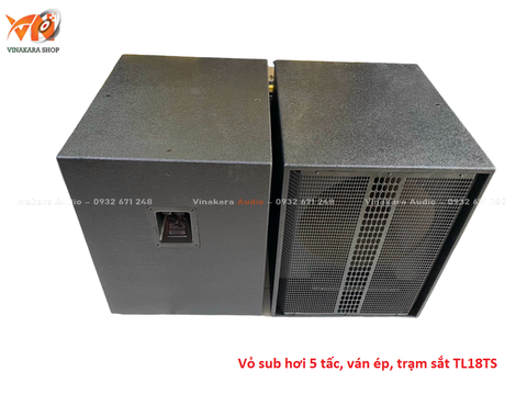 Vỏ loa sub hơi 50, bass 50cm, ván ép, trạm sắt TL18TS (57x75x68cm)