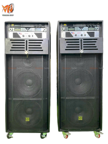 Combo loa kéo điện 40 4 tấc đôi, kiểu đứng, 1000w, ADX-CB402KD