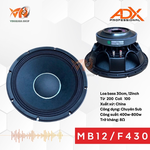 Loa Bass rời BW 3 tấc MB12/F430 từ 200 coil 100