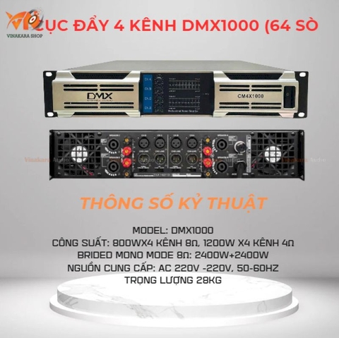 Cục đẩy công suất DMX CM4X1000