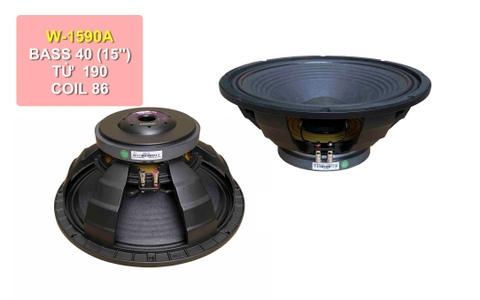 Loa bass rời BW W-1590A, 40 4 tấc, từ 190 coil 86