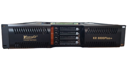 Cục đẩy công suất 4 kênh Korad KR8800 Plus+  4 kênh 48 sò, 800wx4CH