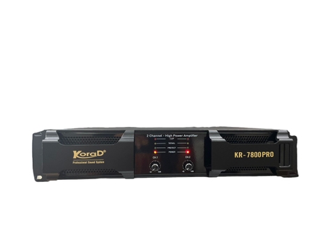 Cục đẩy công suất 2 kênh Korad KR-7800 Pro 32 sò, 2000w 1 kênh