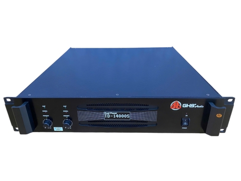 Cục đẩy công suất 2 Kênh GHS TD-14000S Plus, sub kép coil 125, 1500wx2ch 8ohm, nguồn xung