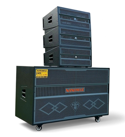 Loa kéo đi động công suất lớn 2 Nanomax Pro-600A,2 Bass 50, Công suất 3600W