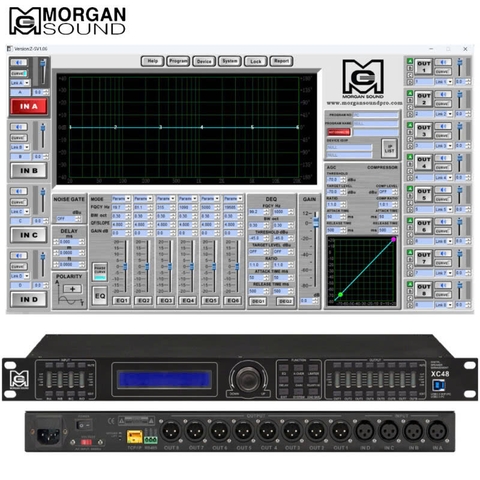 Crossover Số MORGAN SOUND XC48 – Bộ Xử Lý Tín Hiệu Số Chuyên Nghiệp