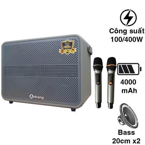 Loa kéo di động Arirang AM3, Bass 2 bass 20, Công suất 400w