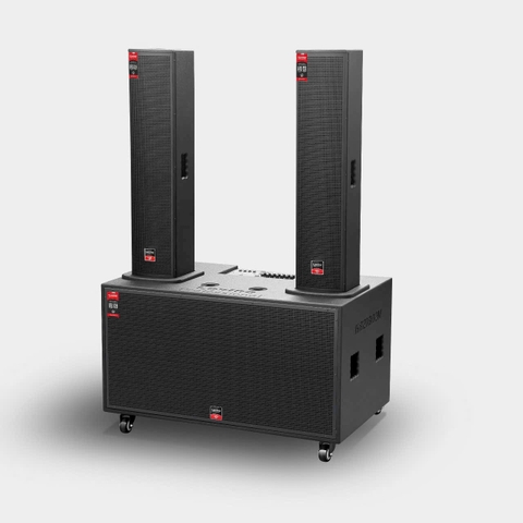 Loa Kéo di động Lovina KB-21802M, 2 bass 50, Công suất 1500w