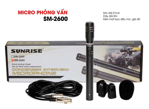 Micro Quay Phim, Phỏng vấn Sunrise SM2800