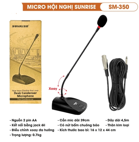 Micro hội nghị Sunrise sm-350