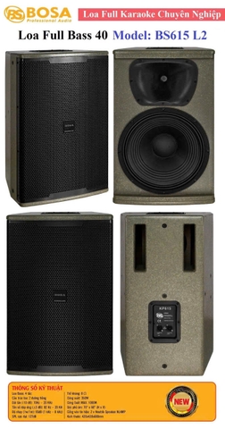 LOA FULL BASS 40 BOSA BS615 L2