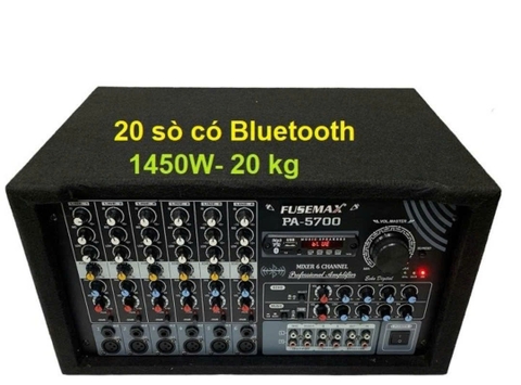 Amply Mixer 20 sò bluetooth, FUSEMAX PA-5700,
