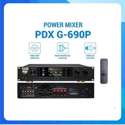Cục đẩy liền vang Cơ Lai Số PDX G - 690P, 760W/2CH 8Ω