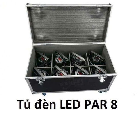 Tủ đựng đèn led par 8 ngăn, lót mút xốp, chống sốc