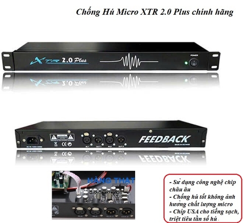 Chống hú Feedback XTR 2.0 chính hãng, bo đen cao cấp