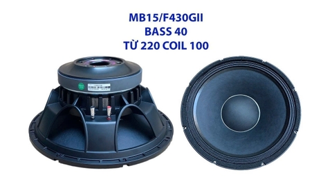 Loa Bass Rời 40 BW MB15/F430GII, từ 220 coill 100, 1000w
