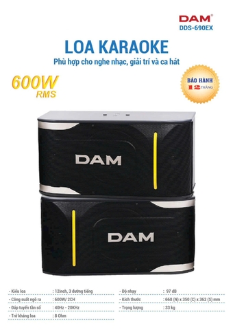 Loa Karaoke DAM DDS - 690EX