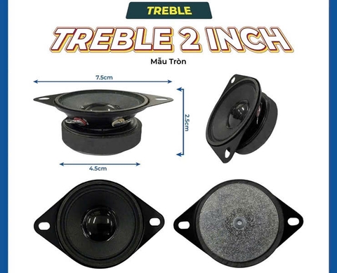 Loa treble mắt trâu 5cm,lắp cho loa mini