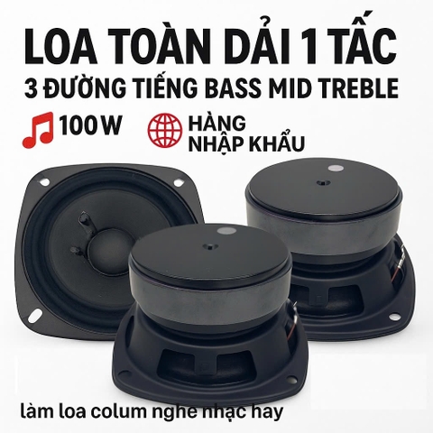 Loa toàn dãi bass mid treble 11.5cm ADX TD100 100W- cao 7cm làm colum