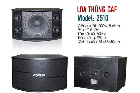 Loa karaoke CAF, Bass 2,5 tấc ,Công suất 200W