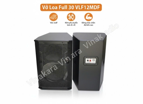 Vỏ loa full 30 3 tấc, bass 30cm, MDF, họng loa 19x19cm VLF12MDF