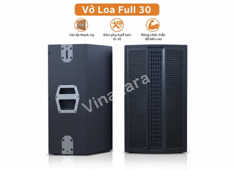 Vỏ Loa Full 30 3 tấc, 4 tấc Đơn, Ván Ép, Sơn Sần,Có thanh Ray cao cấp