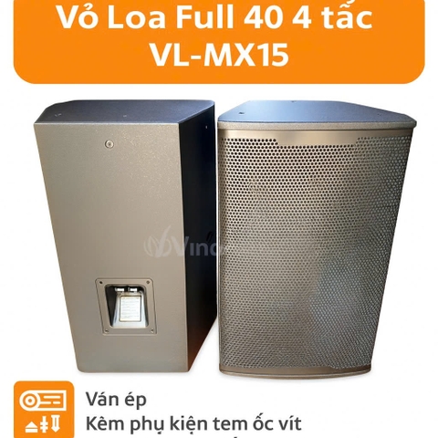 Vỏ loa full 40 4 tấc VL-MX15, ván ép
